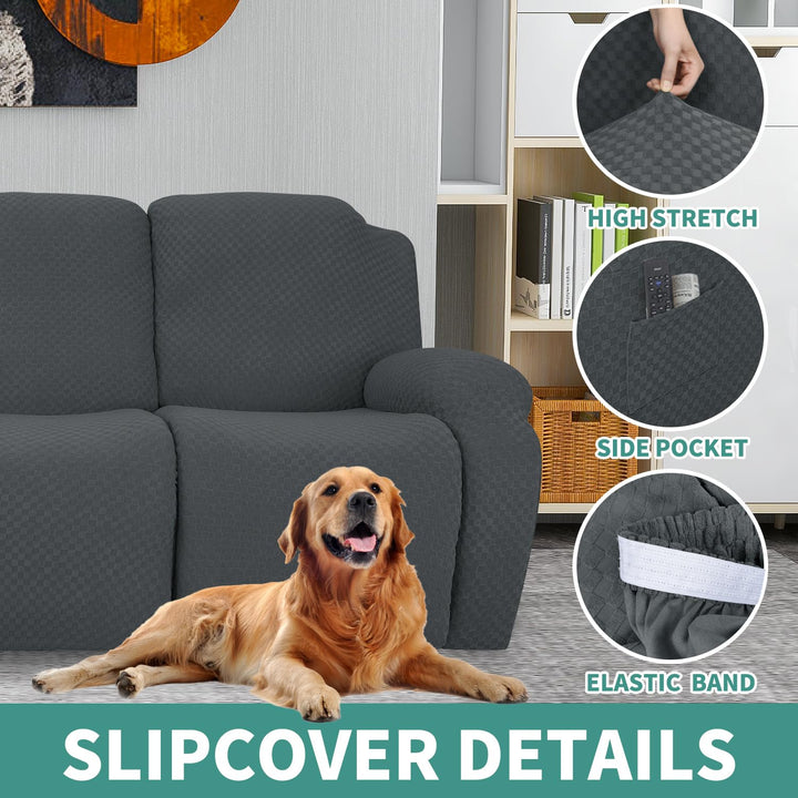 YEMYHOM 8 Pieces Stretch Recliner Sofa Cover Latest Jac
