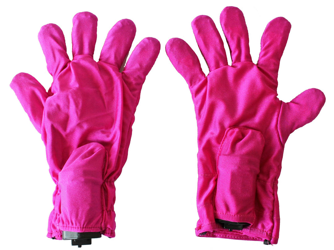 Fukuoku Right and Left Handed Five Finger Vibrating Massage Glove Kit, Fits Small To Medium, Pink, 9.55 Pound