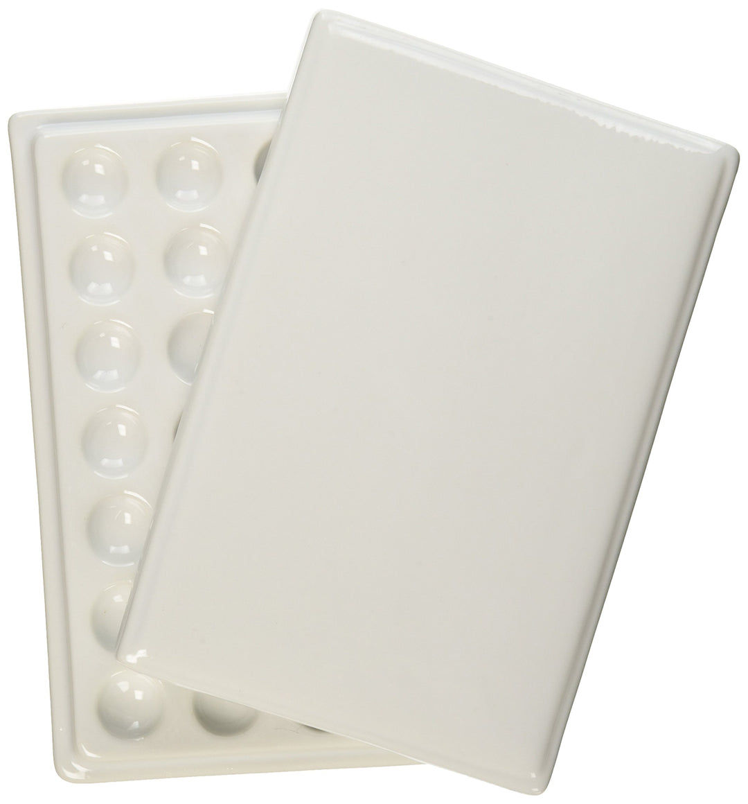 22 Well Porcelain Palette with Lid, Large