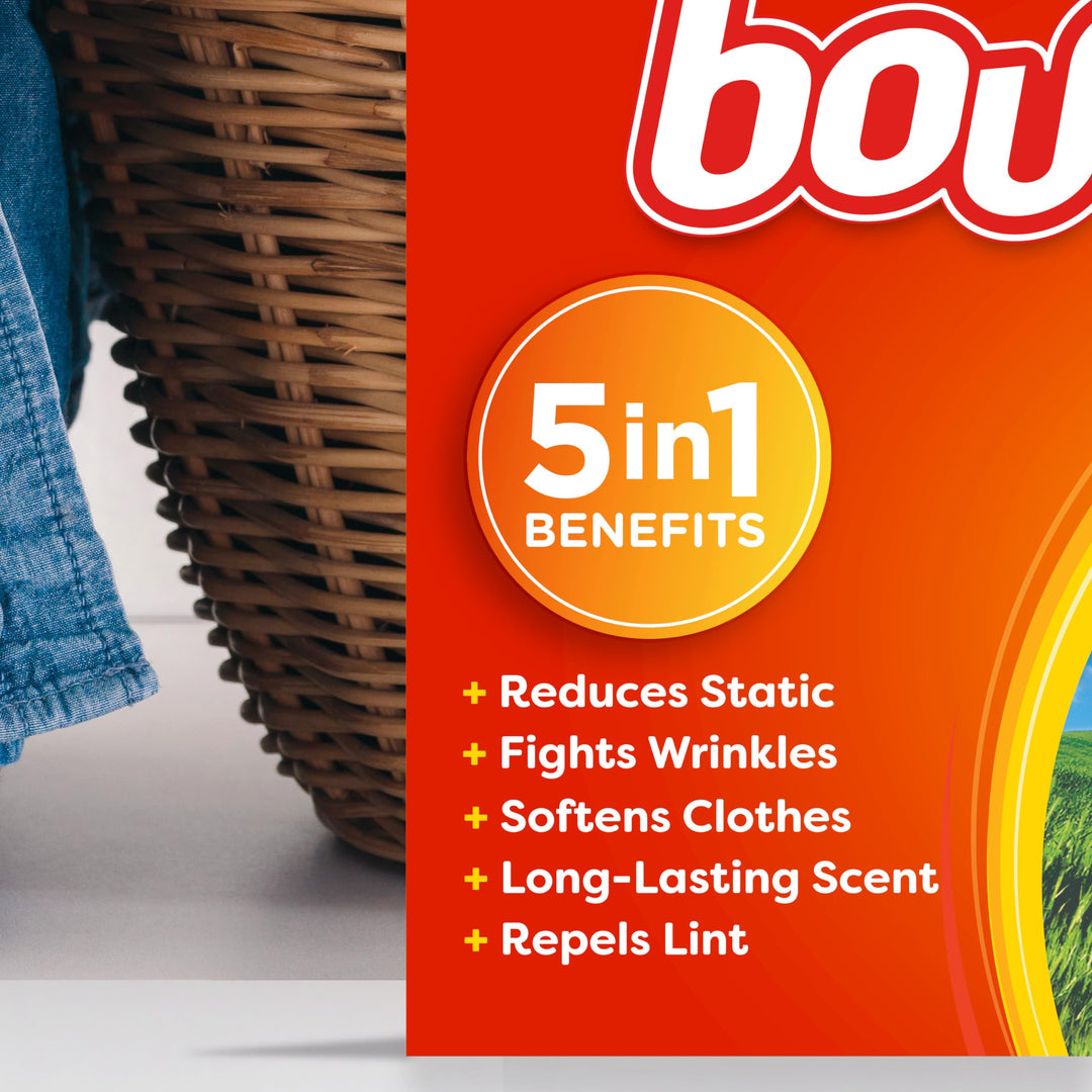 Bounce Fabric Softener Dryer Sheets, Outdoor Fresh Scen