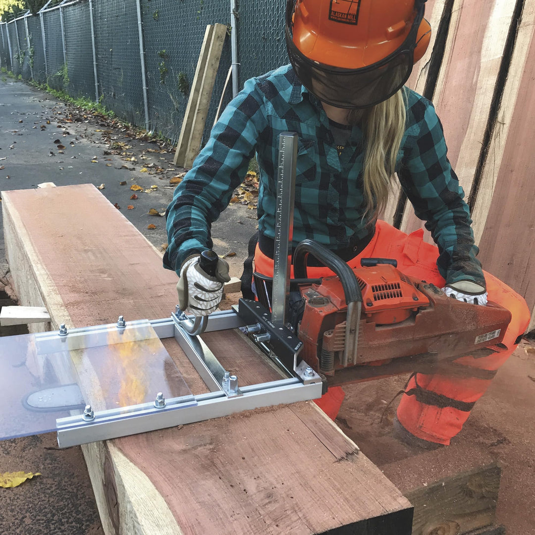 Chainsaw Alaskan Small Log Mill, G777- Portable Sawmill Timber Attachment Machine Tool - Wood Case Cutting Holder Equipment Guide Kit - Bars with 16-20 Inch - Lumber Milling Wedge Tools