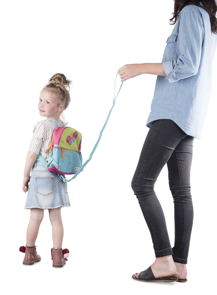 Alphabetz Butterfly Toddler Backpack with Leash, Safety Harness, for Girl