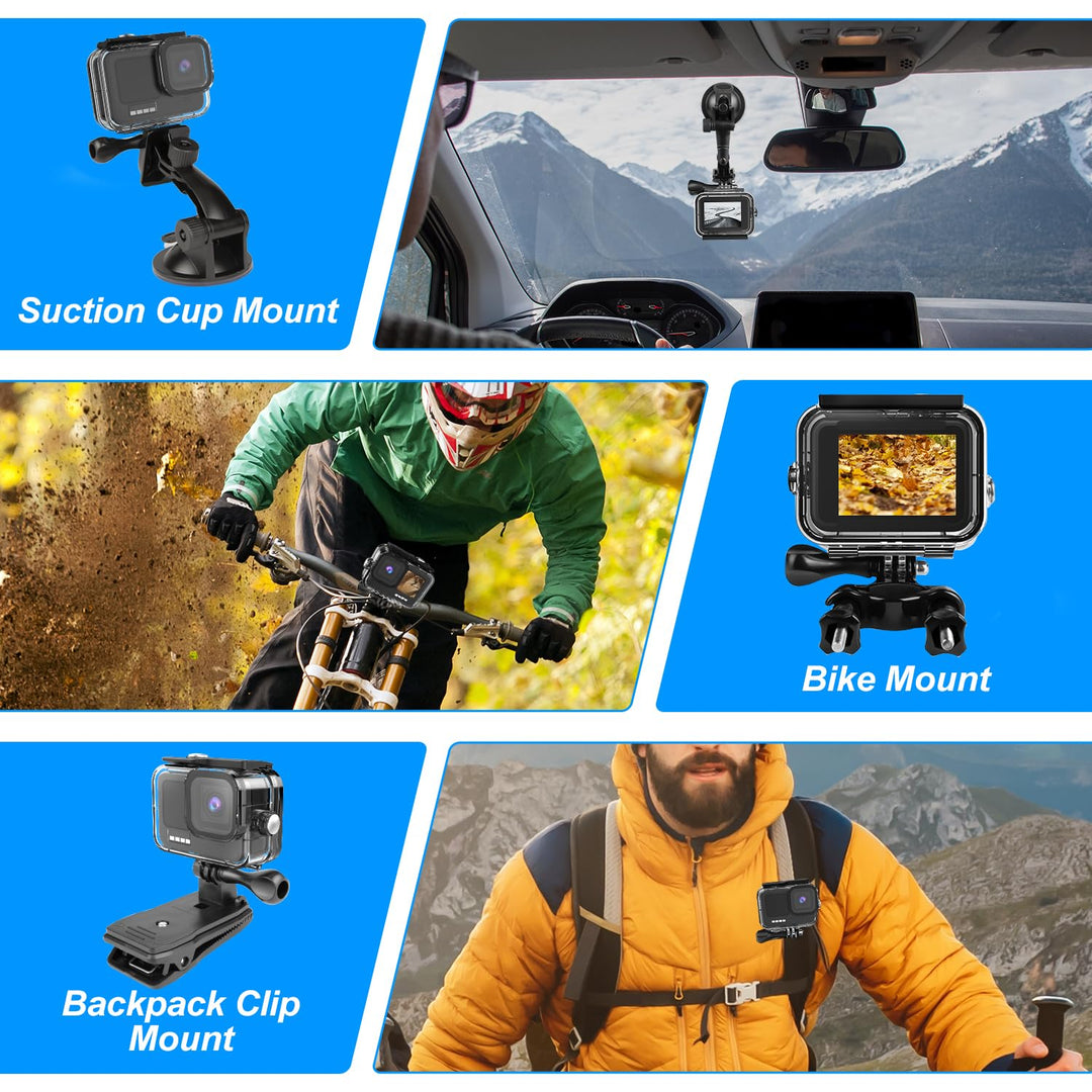 Kuptone 52 in 1 Accessories Kit Bundle for Gopro 11 10 