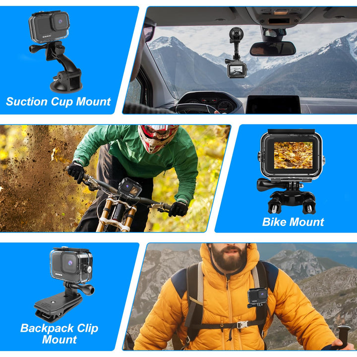 Kuptone 52 in 1 Accessories Kit Bundle for Gopro 11 10 