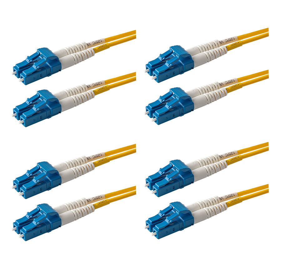 SpeedyFiberTX – 4-Pack 3 Meter LC to LC Fiber Patch Cab
