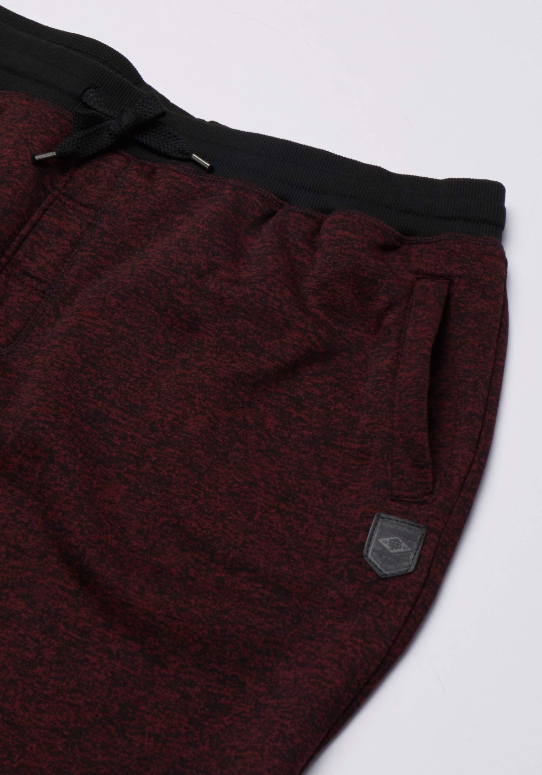 Men&#39;s Basic Fleece Marled Jogger Pant, Burgundy(Marled), Medium
