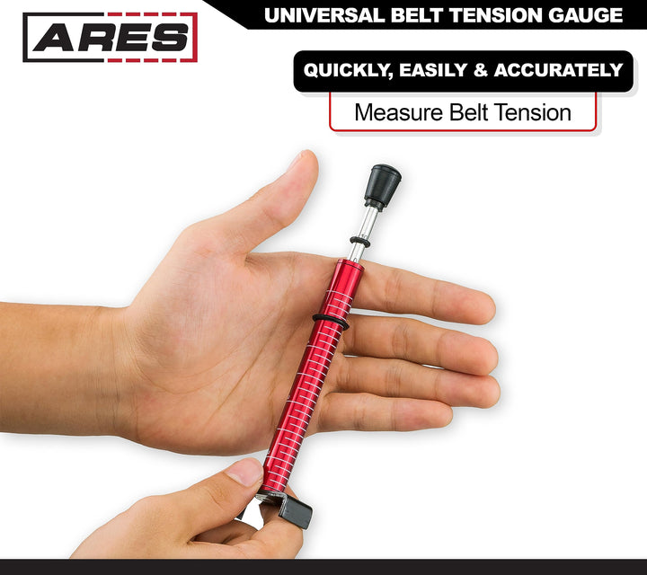 15033 - Belt Tension Gauge - Use After Belt Replacement, Adjustment or Wheel Service for Accurate Motorcycle Belt Tension Setting - Universal Design - 10 Lb Specification - Compatible with Harley