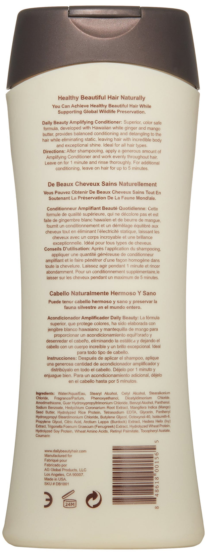 FHI Heat Daily Beauty for Wildlife Amplifying Conditioner, 13.5 fl. oz.