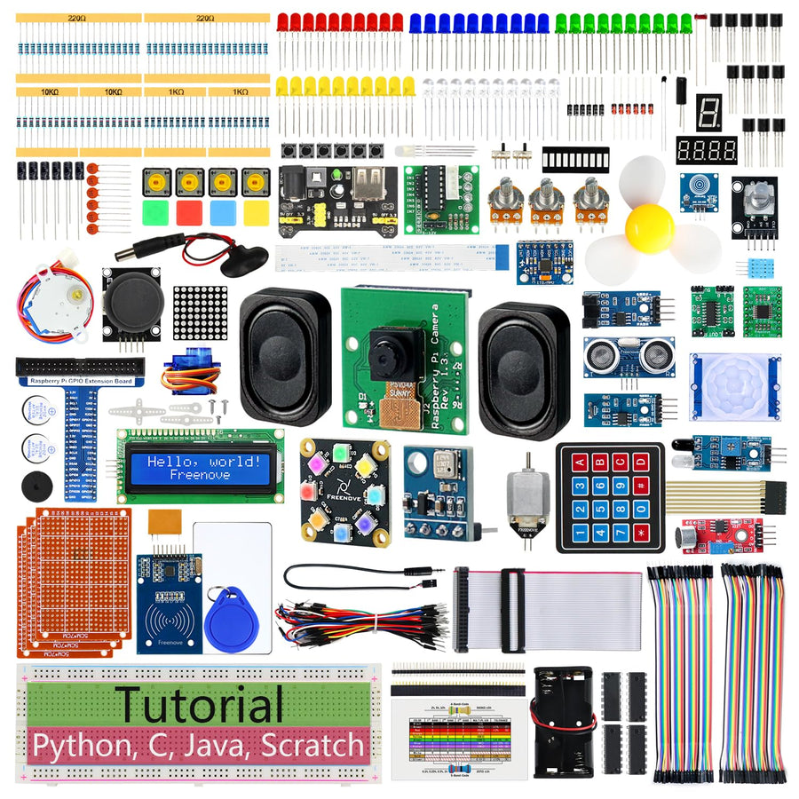 Freenove Complete Starter Kit for Raspberry Pi 5 4 B 3 