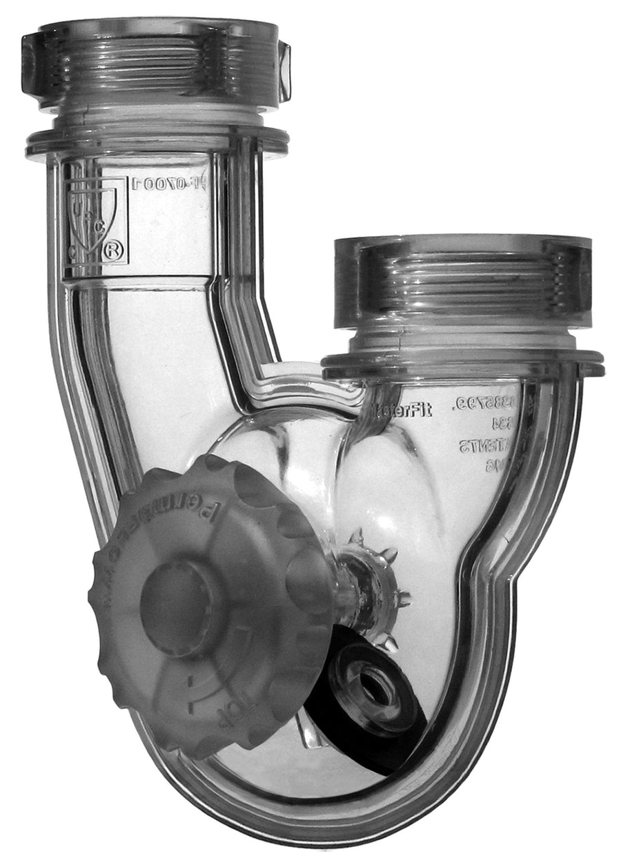 - No Clog Drain P-Trap Retrofit