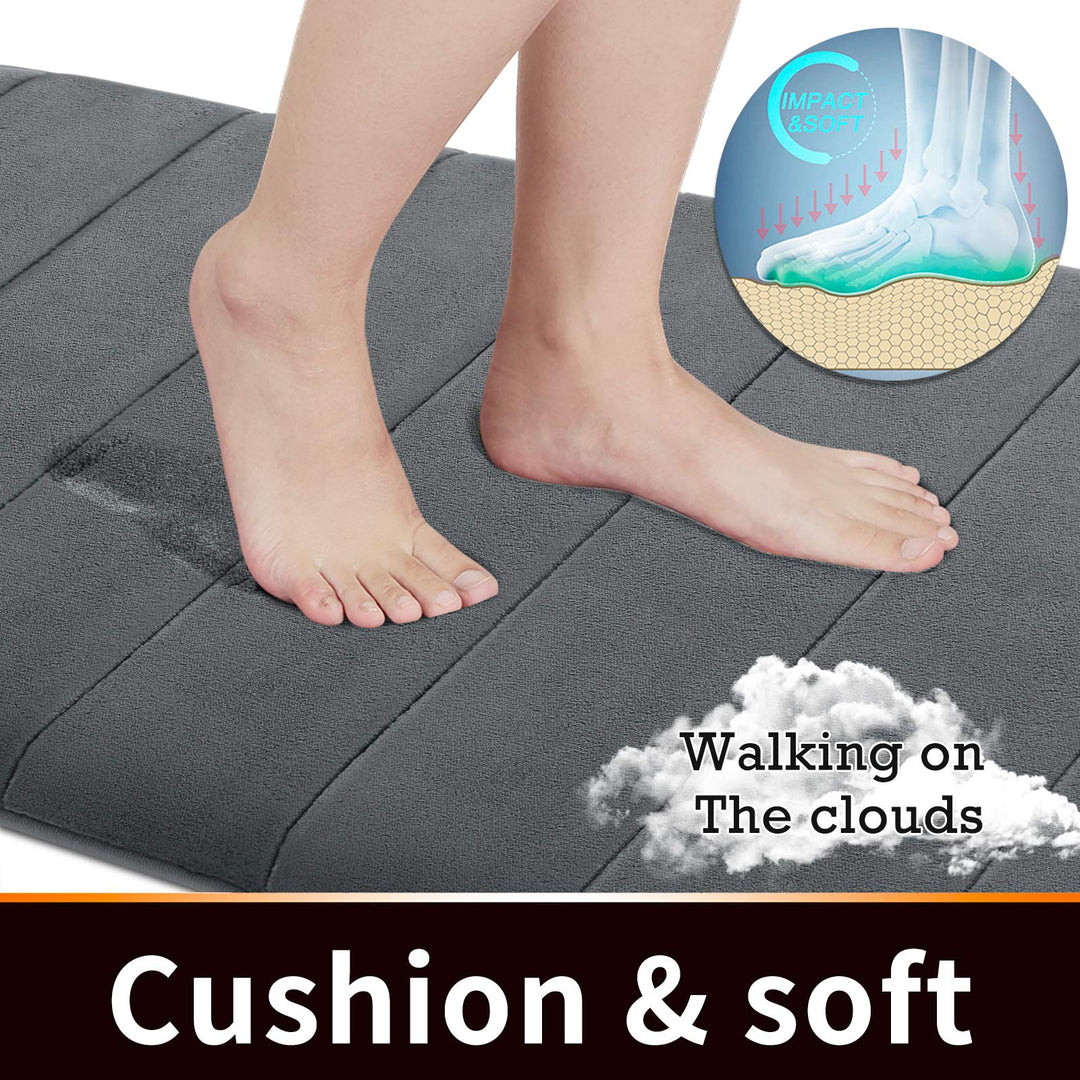 Yimobra Memory Foam Bath Mat Large Size, 60.2 x 24, Sof