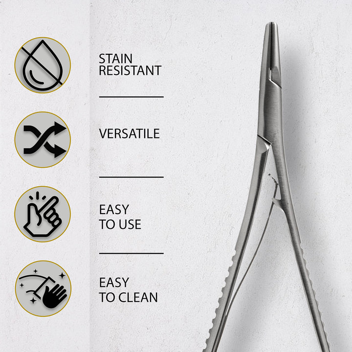 Mathieu Ligature Elastic Placing Plier 5.5 Needle Holder Driver, Ligature Separator Placer, Elastomeric Orthodontic Instruments
