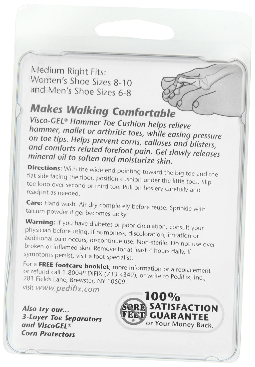 PediFix Visco-GEL Hammer Toe Cushion