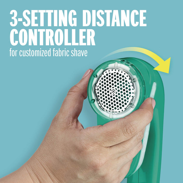 Fabric Shaver and Lint Remover, Battery Operated Portable Fabric Shaver, Green, CLS1GX
