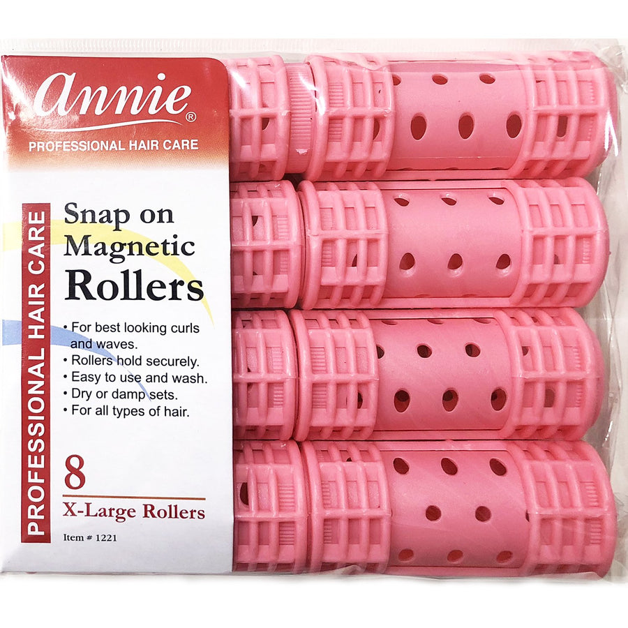 NEWHair Rollers PROFESSIONAL SNAP ON MAGNETIC (X LARGE) All Sizes - Set Hair Dry or damp