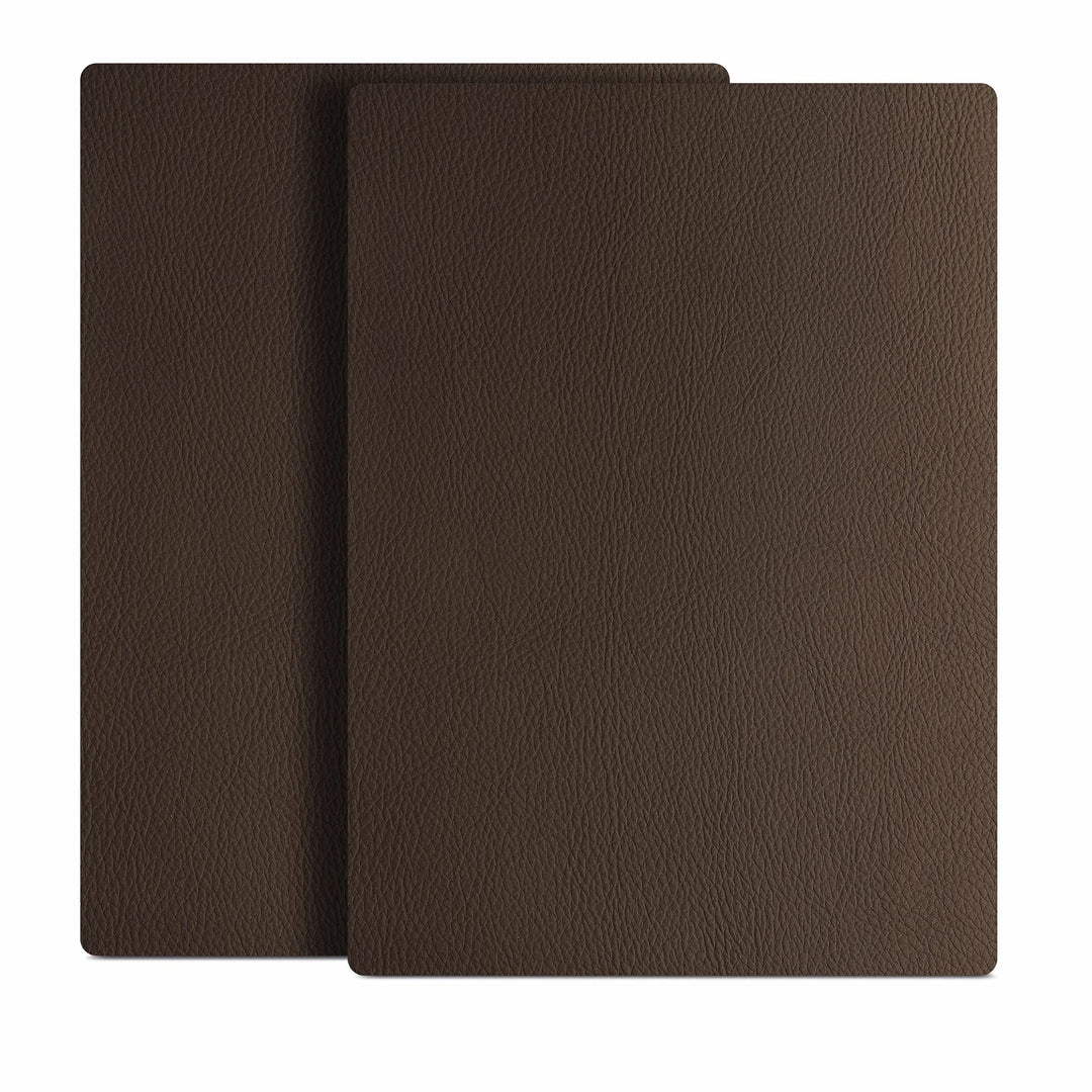 Leather Repair Patch 8x11 inch 2 Pcs, Durable Self Adhesive Vinyl and Leather Repair Kit for Couch, Car Seats, Boat Seat, Furniture, Upholstery, Auto Interior, Sofa, Chair - Dark Brown #2