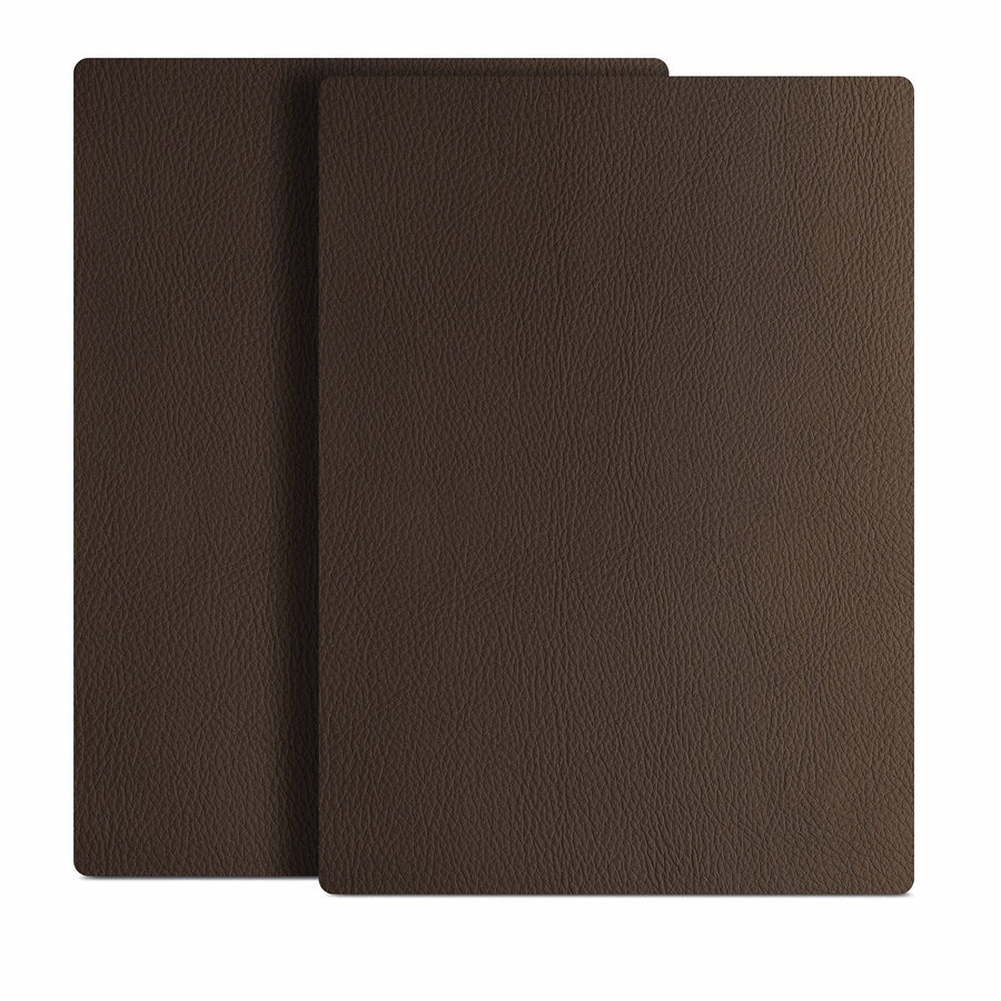 Leather Repair Patch 8x11 inch 2 Pcs, Durable Self Adhesive Vinyl and Leather Repair Kit for Couch, Car Seats, Boat Seat, Furniture, Upholstery, Auto Interior, Sofa, Chair - Dark Brown #2