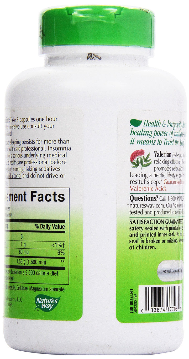 Nature&#39;s Way Valerian Root, (Gelatin) Capsules 