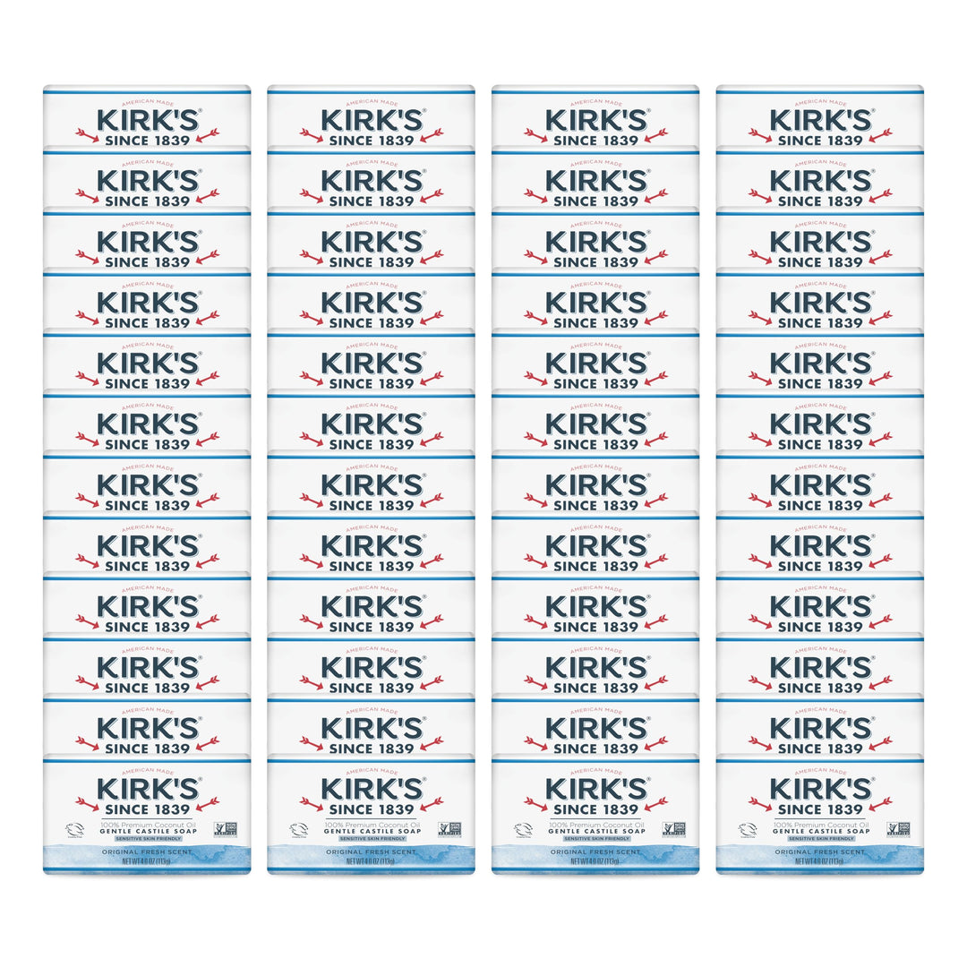 Kirks Original Coco Castile Soap 48 Bars FULL CASE
