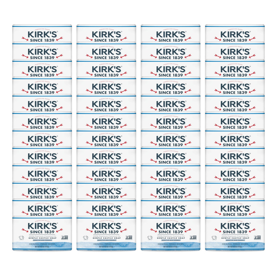 Kirks Original Coco Castile Soap 48 Bars FULL CASE