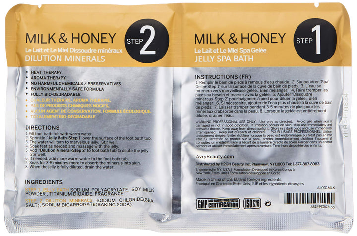 AvryBeauty Gel-Ohh Jelly Spa - Milk &amp; Honey, 1 ct.