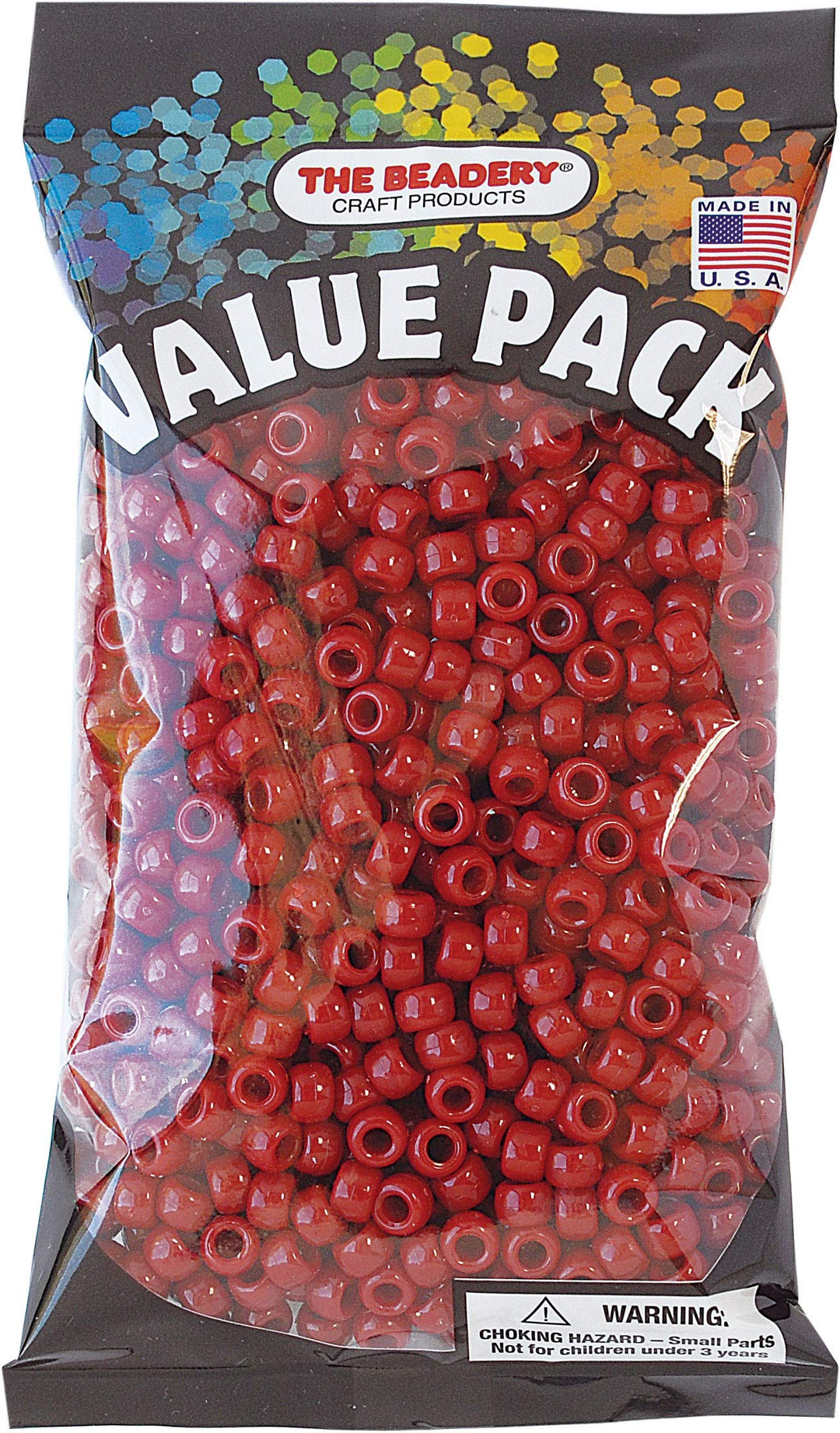 6 by 9mm Barrel Pony Bead, Red, 900-Pieces