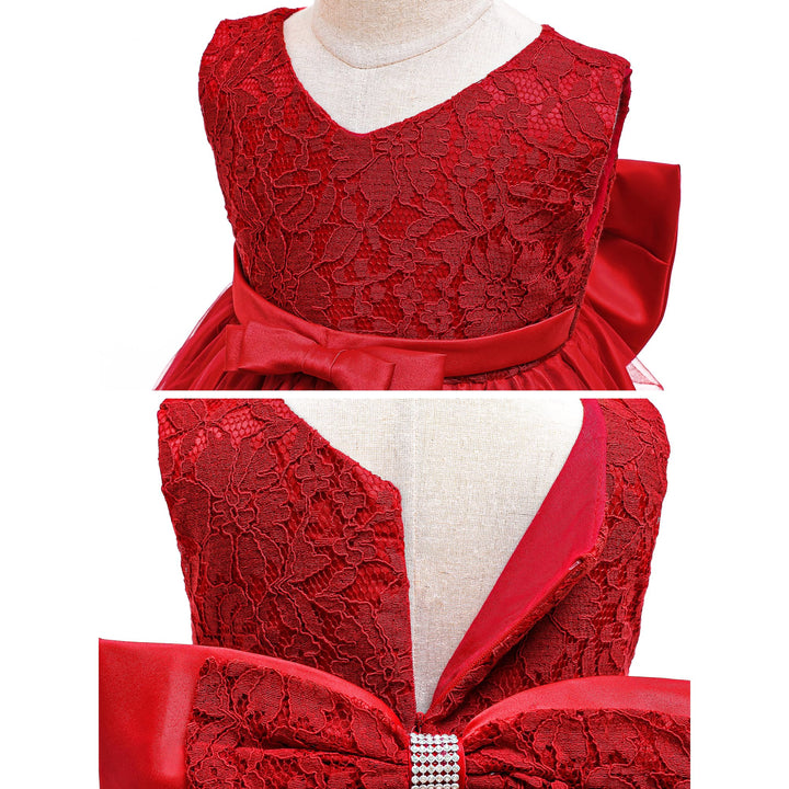 LZH Baby Girls Flower Princess Bowknot Wedding Pageant 