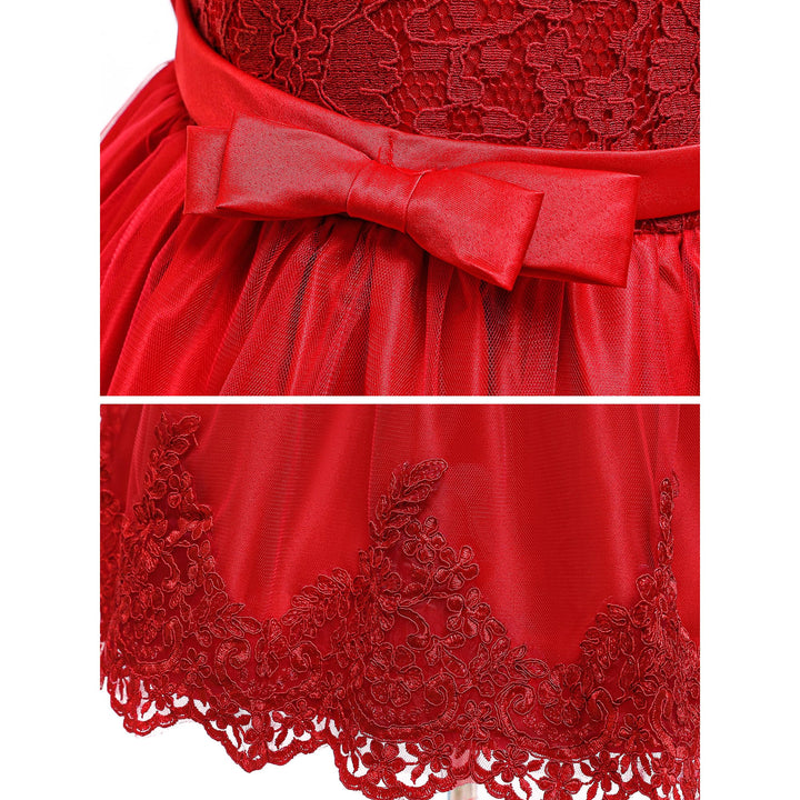 LZH Baby Girls Flower Princess Bowknot Wedding Pageant 