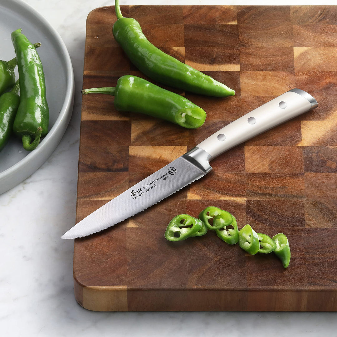 S1 Series 59779 German Steel Forged 5-Inch Serrated Utility Knife