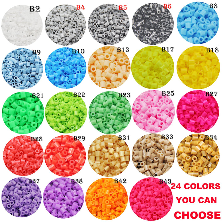 H&amp;W 5mm Fuse Bead Refill Bag - Yellow 1500 Count (B18)