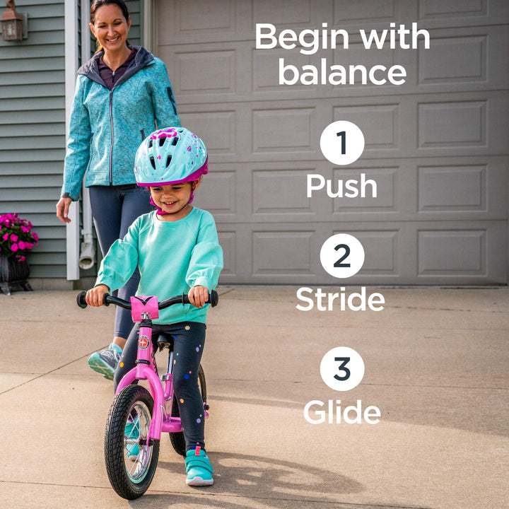 Koen &amp; Elm Toddler Balance Bike, 12-Inch Wheels, Kids Ages 1-4 Years Old, Rider Height 28-38-Inches, Training Wheels Not Included, Blue