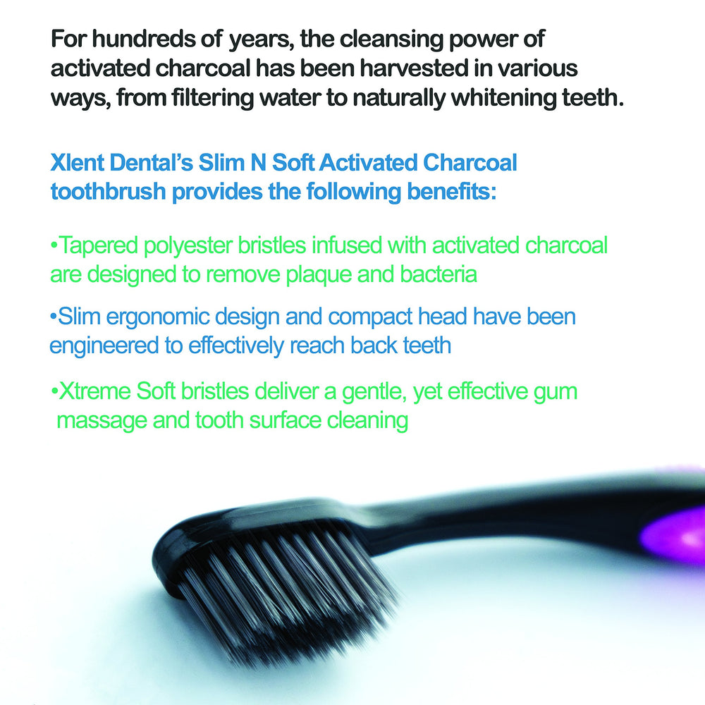 Activated Charcoal Bristle Toothbrush - Xtreme (Extreme