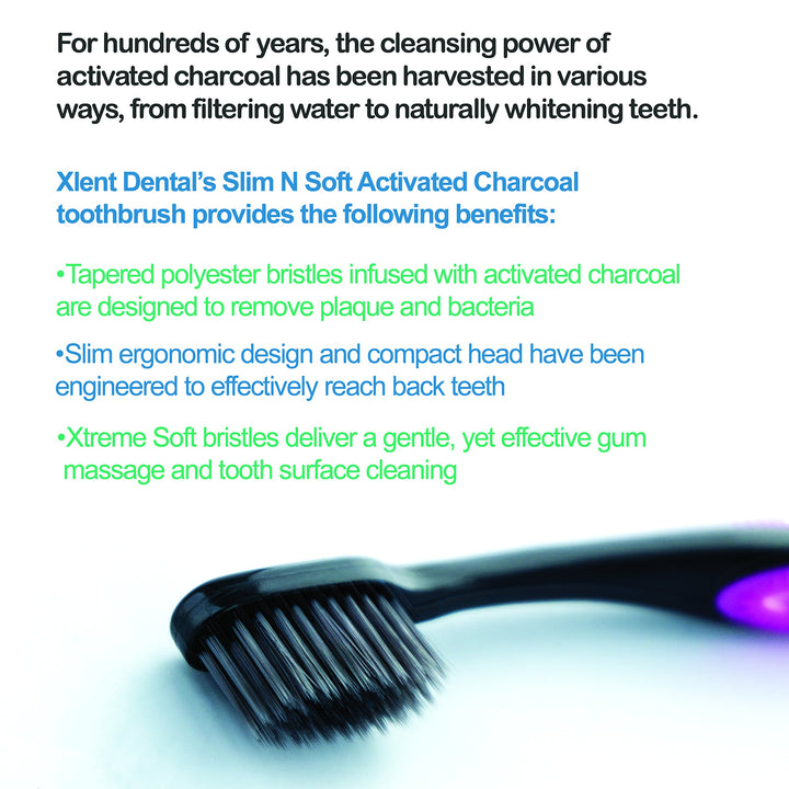 Activated Charcoal Bristle Toothbrush - Xtreme (Extreme