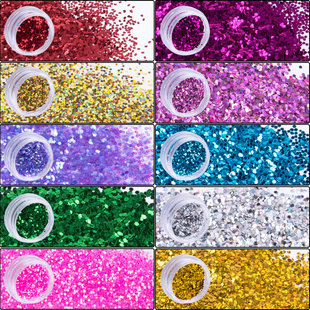SIQUK 10 Sets Face Jewels Body Gems Stickers Mermaid Fa