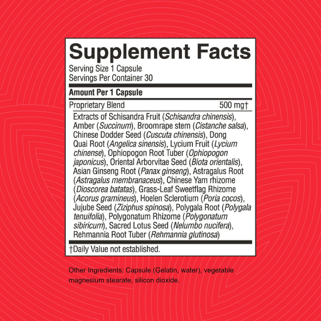 Nature&#39;s Sunshine Nervous Fatigue TCM Concentrate 30 Capsules