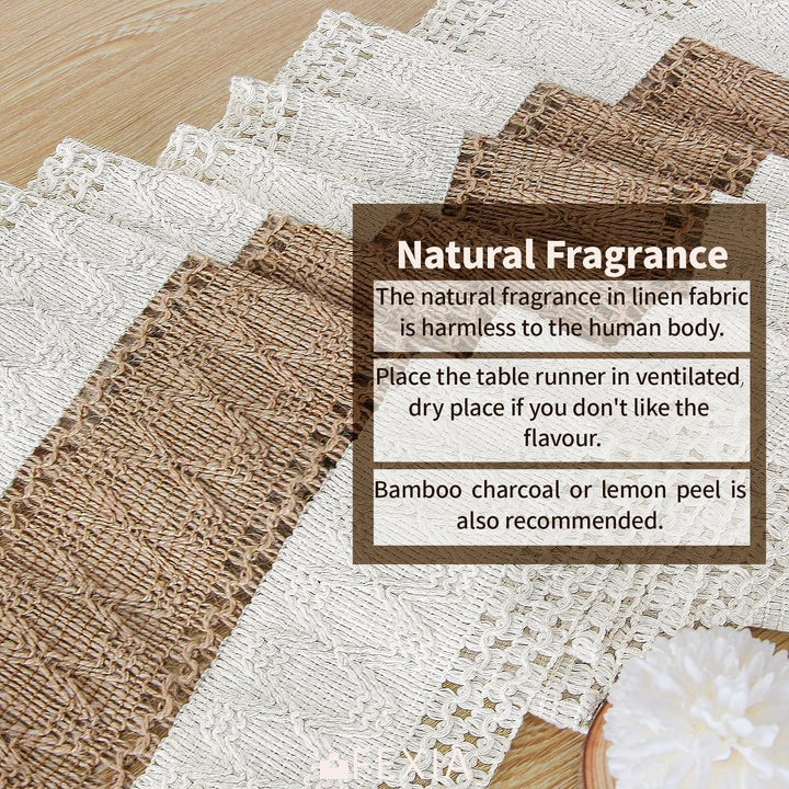 FEXIA Boho Table Runner for Thanksgiving Christmas Home
