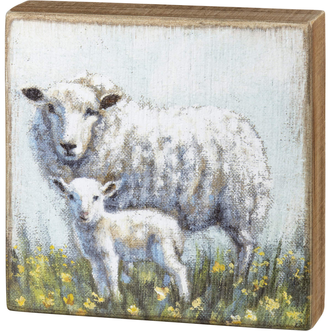 Sheep and Lamb Box Sign