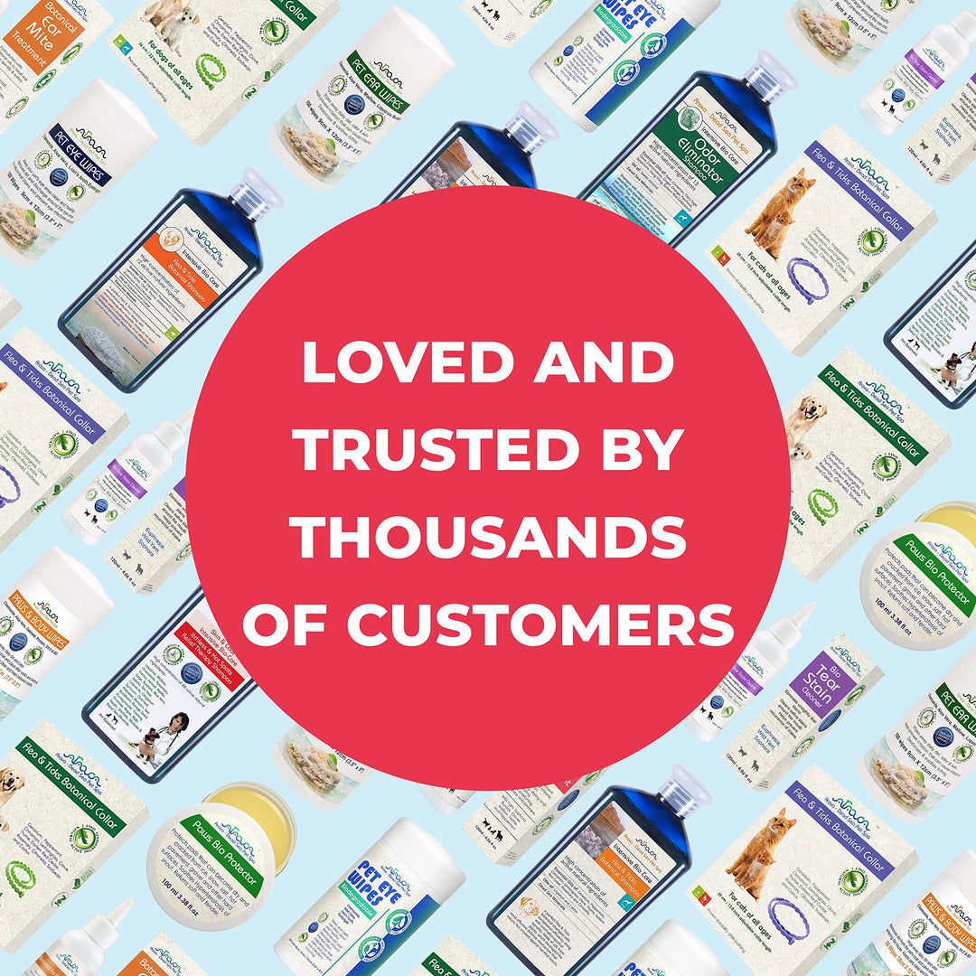 Arava Pet Eye Wipes for Dogs Cats Puppies &amp; Kittens - 100 Count - Natural and Aromatherapy Medicated Cat Dog Eye Wipes for Discharge and Crust - Removes Dirt, Prevents Tear Stains, Face Wipes for Dogs