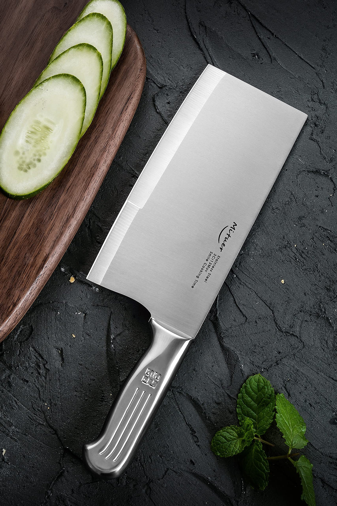 Meat Cleaver 7 inch Butcher Knife - Stainless Steel Chinese Chef Knife - Cleaver Knife for Restaurants and Home