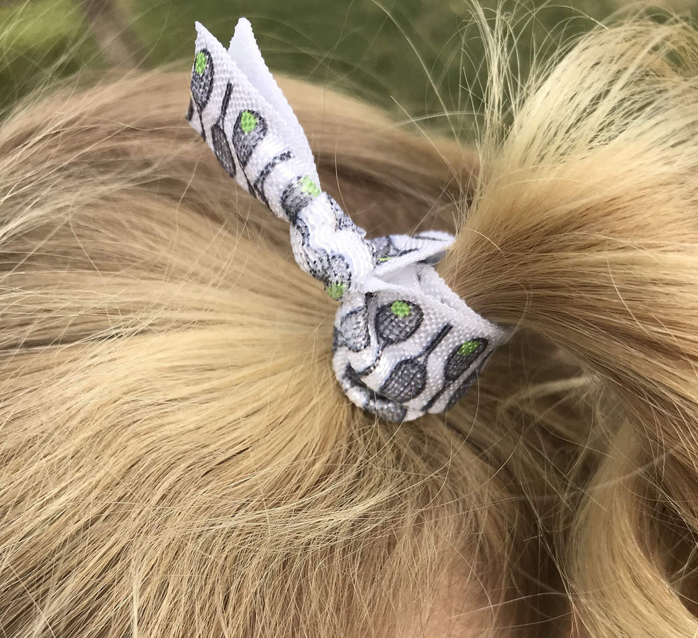 8 Piece Tennis Hair Elastic Set - Accessories for Players, Women, Girls, Coaches, Doubles Partners, High School Tennis Teams, Women's Leagues -MADE in the USA