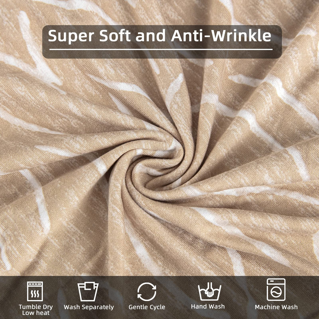 Wing Chair Slipcovers 2 Pieces Stretch Spandex Wingback
