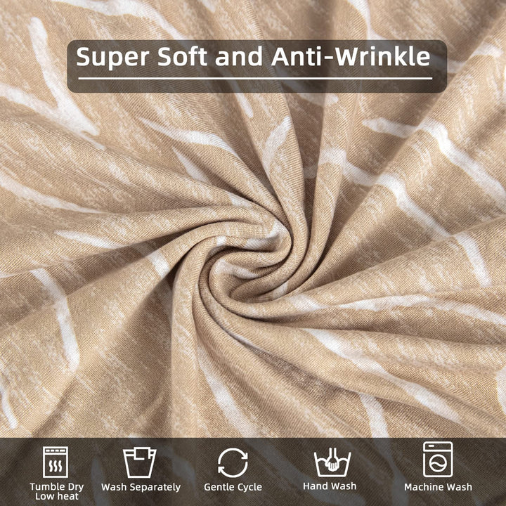 Wing Chair Slipcovers 2 Pieces Stretch Spandex Wingback