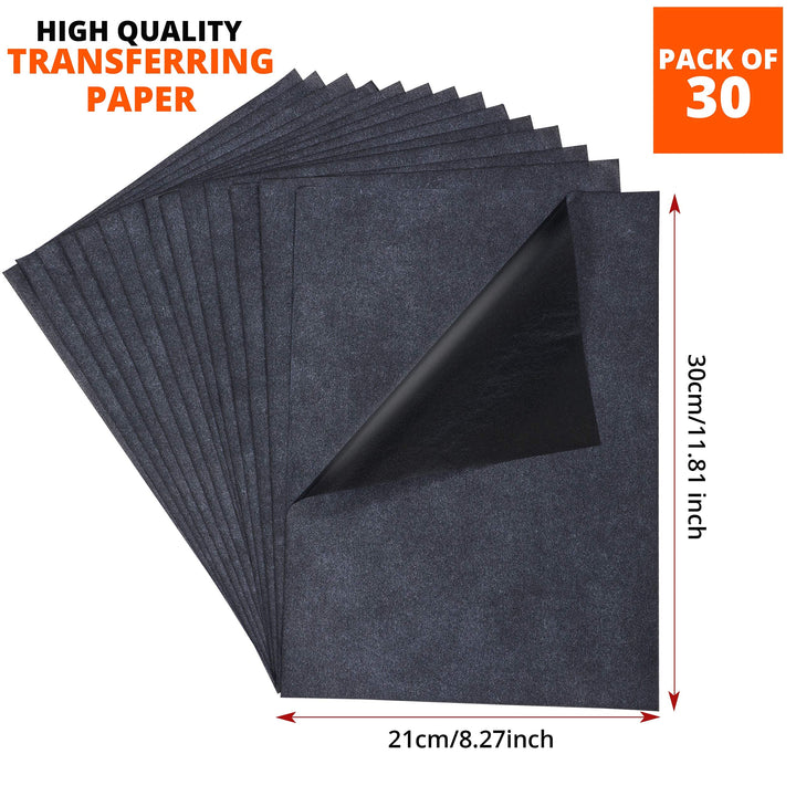 Paperzoid 30-Pack Carbon Paper for Tracing Patterns and