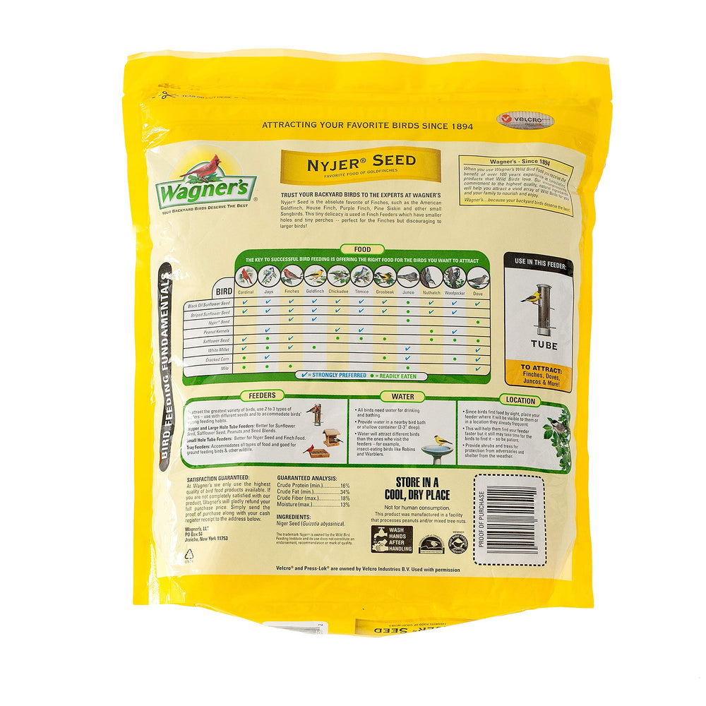 62051 Nyjer Seed Bird Food, 5-Pound Bag