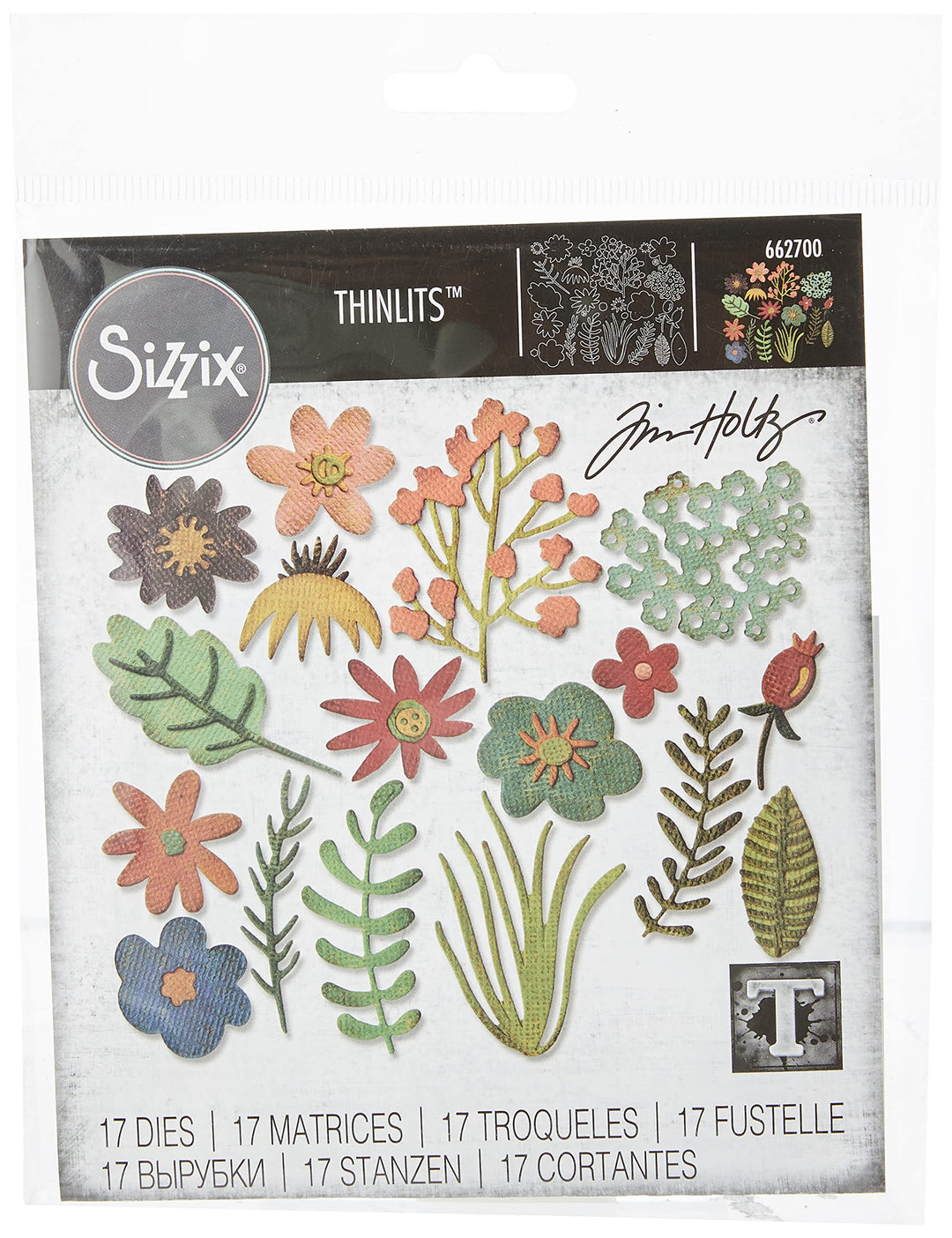 Thinlits Die Set 17PK - Funky Floral #1