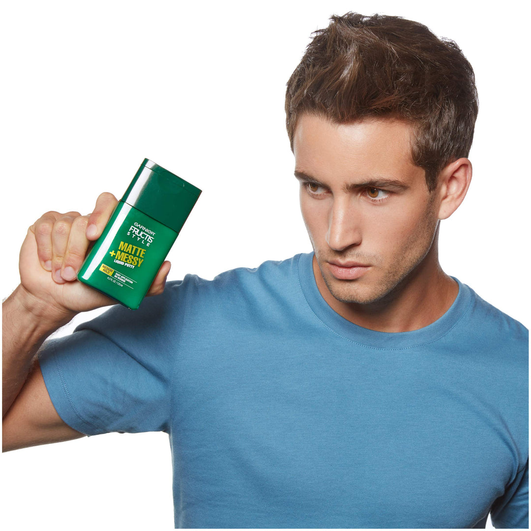 Fructis Style Matte &amp; Messy Liquid Hair Putty for Men, 4.2 Ounce