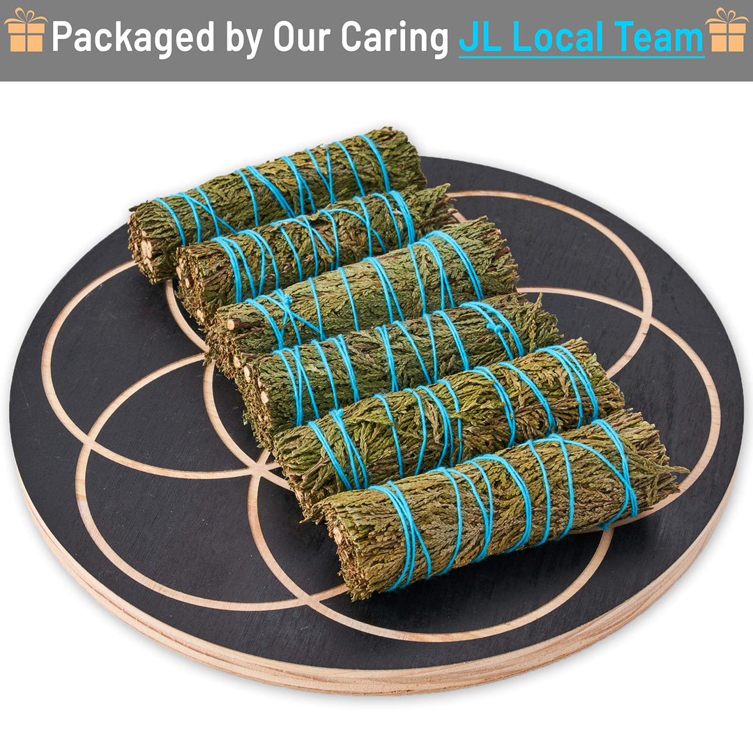 6 Pack Cedar Smudge Sticks - Hand Made, Grown Naturally and Sustainably - for Smoke Cleanse, Smudging, Smudge Kits, Home or Office Purification