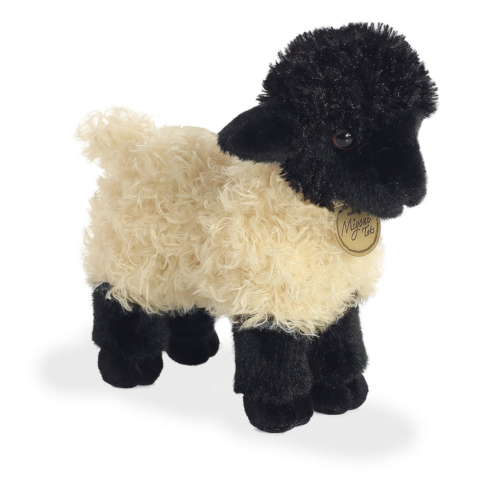 ® Adorable Miyoni® Tots Suffolk Lamb Stuffed Animal - Lifelike Detail - Cherished Companionship - White 8.5 Inches