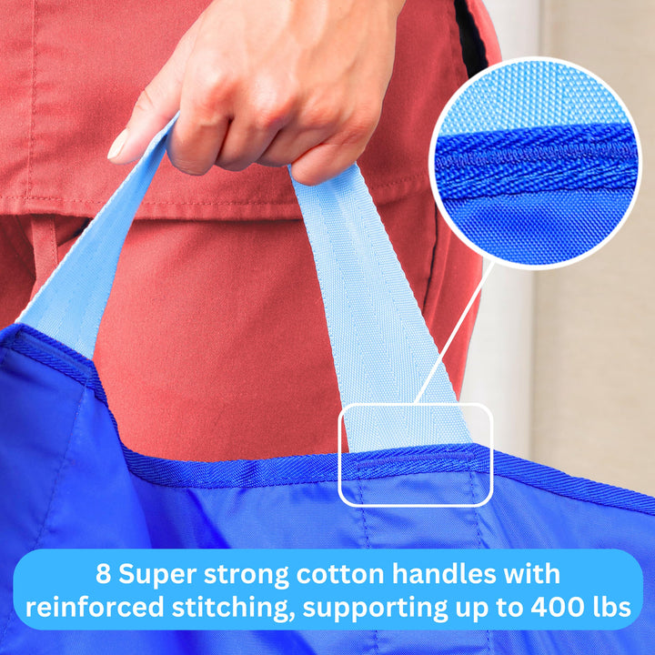 Positioning Bed Pads for Elderly - 48 x 40” Draw Sheets for Hospital Bed, Reusable &amp; Washable Bed Positioning Pads, Draw Sheets with Handles, Medical Supplies for Elderly &amp; Bed Ridden Patients