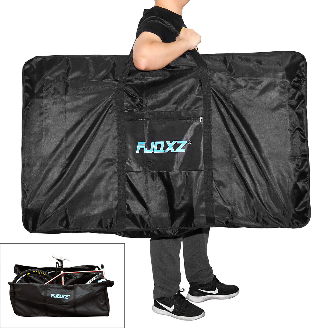 Folding Bike Travel Bag Bicycle Carrier Case Outdoors Cycling Transport Carrying Bag for 26inch Bikes (Black, 26 inch)